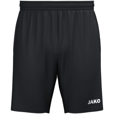 JAKO Sporthose (Webshort) One (Micro-Twill, Seitentaschen mit Reißverschluss) kurz schwarz Herren