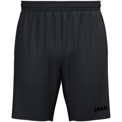 JAKO Sporthose (Webshort) One (Micro-Twill, Seitentaschen mit Reißverschluss) kurz schwarz/schwarz Herren
