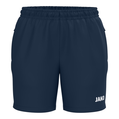 JAKO Sporthose (Webshort) One (Seitentaschen mit Reißverschluss) kurz marineblau Damen