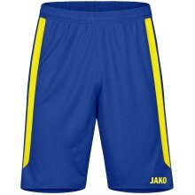 JAKO Sporthose Power (Polyester-Interlock, elastisch, schnelltrocknend) kurz royalblau/gelb Kinder