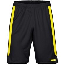 JAKO Sporthose Power (Polyester-Interlock, elastisch, schnelltrocknend) kurz schwarz/gelb Kinder