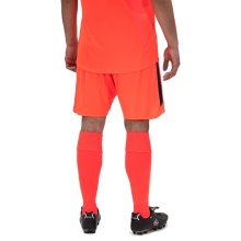 JAKO Sporthose Power (Polyester-Interlock, elastisch, schnelltrocknend) kurz orange/marineblau Herren