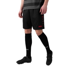 JAKO Sporthose Short Allround (Polyester-Interlock, Ohne Innenslip) kurz schwarz/rot Herren