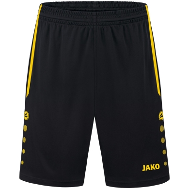 JAKO Sporthose Short Allround (Polyester-Interlock, Ohne Innenslip) kurz schwarz/gelb Jungen