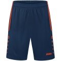 JAKO Sporthose Short Allround (Polyester-Interlock, ohne Innenslip) kurz navyblau/orange Jungen