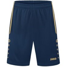 JAKO Sporthose Short Allround (Polyester-Interlock, Ohne Innenslip) kurz navyblau/gold Jungen