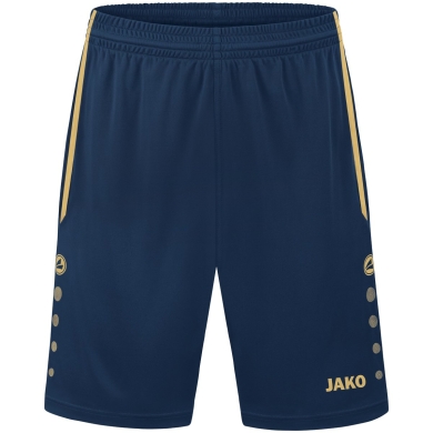 JAKO Sporthose Short Allround (Polyester-Interlock, ohne Innenslip) kurz navyblau/gold Jungen