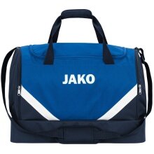 JAKO Sporttasche Iconic mit Bodenfach (Größe L - 85 Liter) royalblau/marineblau - 65x30x44cm