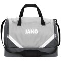 JAKO Sporttasche Iconic mit Bodenfach (Größe M - 60 Liter) hellgrau/anthrazitgrau - 55x27x41cm