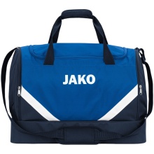 JAKO Sporttasche Iconic mit Bodenfach (Größe M - 60 Liter) royalblau/marineblau - 55x27x41cm