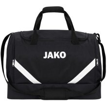 JAKO Sporttasche Iconic mit Bodenfach (Größe M - 60 Liter) schwarz - 55x27x41cm