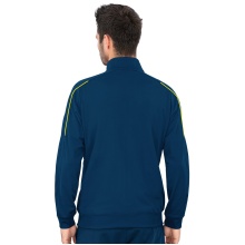 JAKO Trainingsanzug Polyester Classico (Jacke und Hose, 100% Polyester) dunkelblau/gelb Herren
