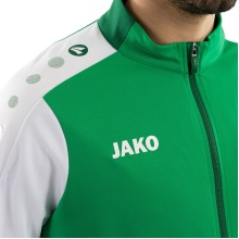 JAKO Trainingsanzug Polyester Dynamic (Jacke und Hose, sportiver Schnitt) grün/weiss/dunkelgrün Kinder
