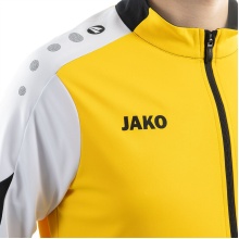 JAKO Trainingsanzug Polyester Dynamic (Jacke und Hose, sportiver Schnitt) gelb/weiss/schwarz Kinder