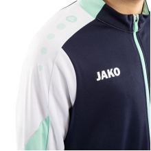 JAKO Trainingsanzug Polyester Dynamic (Jacke und Hose, sportiver Schnitt) marineblau/weiss/mintgrün Kinder