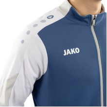 JAKO Trainingsanzug Polyester Dynamic (Jacke und Hose, sportiver Schnitt) nachtblau/weiss/hellgrau Kinder