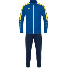 JAKO Trainingsanzug Polyester Power (Jacke und Hose) royalblau/gelb/marineblau Herren