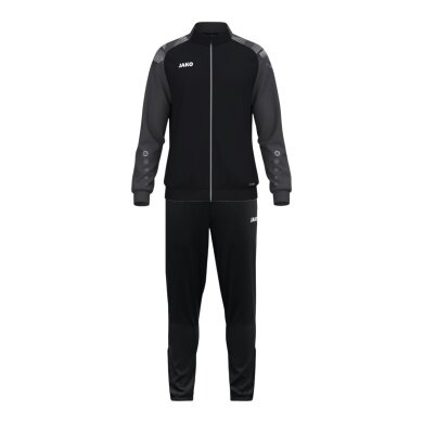 JAKO Trainingsanzug (Polyesteranzug) Sonic - 100% rec. Polyester - schwarz/anthrazitgrau Herren