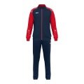 JAKO Trainingsanzug (Polyesteranzug) Sonic - 100% rec. Polyester - marineblau/rot Jungen