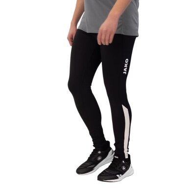 JAKO Trainingshose Tight Power (elastischer Bund) lang schwarz/weiss Herren