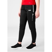 JAKO Trainingshose Pant Allround (Polyester-Terry, hoher Tragekomfort) lang schwarz Damen