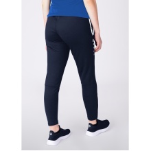 JAKO Trainingshose Pant Allround (Polyester-Terry, hoher Tragekomfort) lang marineblau Damen