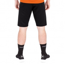 JAKO Trainingshose (Short) Challenge - Double-Stretch-Knit, Seitentaschen mit Reissverschluss - schwarz/orange Herren