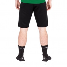 JAKO Trainingshose (Short) Challenge - Double-Stretch-Knit, Seitentaschen mit Reissverschluss - schwarz/grün Herren
