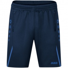 JAKO Trainingshose (Short) Challenge - Double-Stretch-Knit, Seitentaschen mit Reissverschluss - dunkelblau/royal Jungen