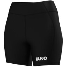 JAKO Trainingshose Indoor Tight Power (Polyester-Stretch-Jersey) kurz schwarz Damen