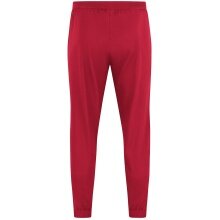 JAKO Sport-Freizeithose Power (Stretch-Micro-Twill) lang rot/weiss Kinder