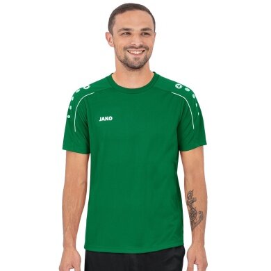 JAKO Sport-Tshirt Classico (100% Polyester-Jacquard) grün Herren