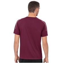JAKO Sport-Tshirt Classico (100% Polyester-Jacquard) bordeaux Herren