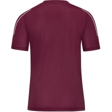 JAKO Sport-Tshirt Classico (100% Polyester-Jacquard) bordeaux Jungen