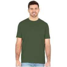 JAKO Freizeit-Tshirt Organic Stretch (Bio-Baumwolle) olivegrün Herren