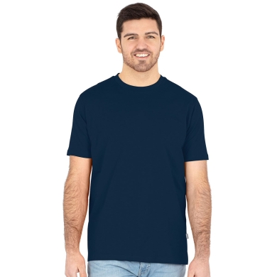 JAKO Freizeit-Tshirt Organic Stretch (Bio-Baumwolle) marineblau Herren