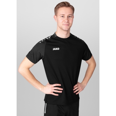 JAKO Sport-Tshirt Performance (modern, atmungsaktiv, schnelltrocknend) schwarz/anthrazitgrau Herren