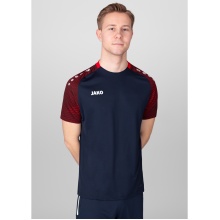JAKO Sport-Tshirt Performance (modern, atmungsaktiv, schnelltrocknend) marineblau/rot Herren