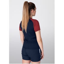 JAKO Sport-Shirt Performance (modern, atmungsaktiv, schnelltrocknend) marineblau/rot Damen