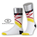 JD Sportsocke Jordan-O.White Laces (Bio-Baumwolle) weiss/bunt - 1 Paar