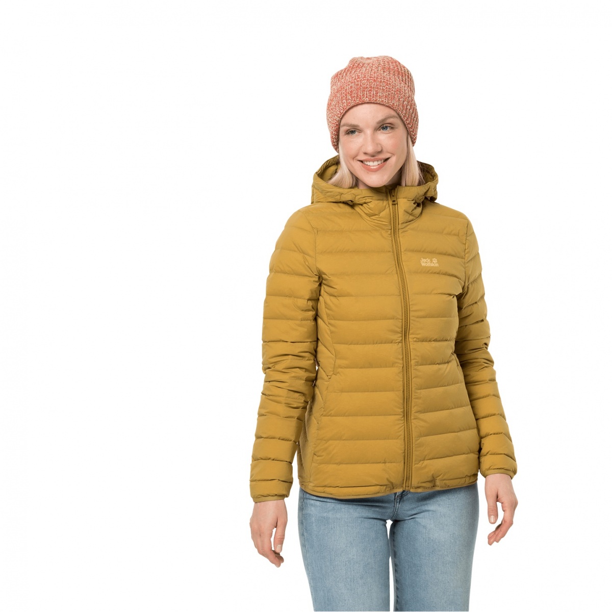 Demonstreer Negende Nationale volkstelling Jack Wolfskin Winter-Daunenjacke Glowing Mountain Jacket (winddicht, warm,  PFC-frei) gelb Damen versandkostenfrei online bestellen
