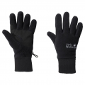 Jack Wolfskin Fleecehandschuhe Vertigo Glove mit Strickbündchen - warm, robust, Thermofutter - schwarz