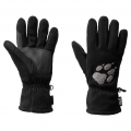 Jack Wolfskin Fleecehandschuhe Paw Glove mit Logostick schwarz (Größe XL)