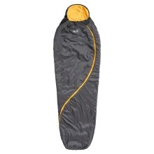 Jack Wolfskin Schlafsack Smoozip +7 (Sommerschlafsack mit Kunstfaserwattierung, feuchtigkeitsunempfindlich) grau