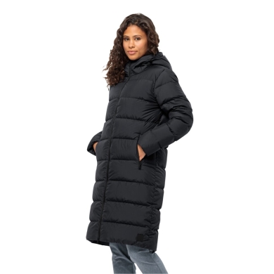 Jack Wolfskin Winter-Daunenmantel Frozen Palace Coat (winddicht, wasserabweisend) schwarz Damen