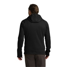 Jack Wolfskin Fleecejacke Peak District Hooded Full Zip (angenehmes Tragegefühl, warm) schwarz Herren