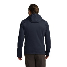 Jack Wolfskin Fleecejacke Peak District Hooded Full Zip (angenehmes Tragegefühl, warm) nachtblau Herren