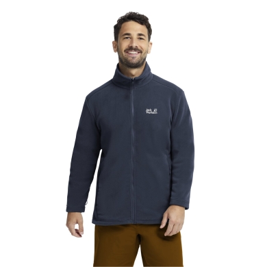 Jack Wolfskin Fleecejacke Taunus 200 Full Zip (warm, optimale Bewegungsfreiheit) nachtblau Herren