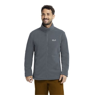 Jack Wolfskin Fleecejacke Taunus 200 Full Zip (warm, optimale Bewegungsfreiheit) grau Herren