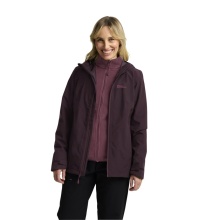 Jack Wolfskin Ganzjahresjacke Moonrise 3in1 2025 (wasser- winddicht, mit Fleece-Innenjacke) purple/violett Damen